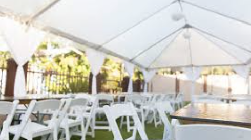 Elegant sailcloth tent rental for upscale Orlando Party Rentals Tents